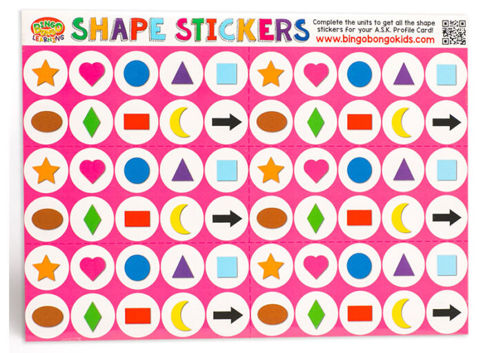 Shapes colors EFL ESL Stickers
