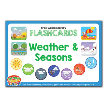weather and seasons esl efl flashcard
