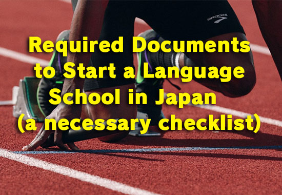 the required documents to start a language shcool