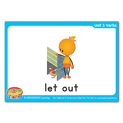 Verbs Flashcards 39 let out