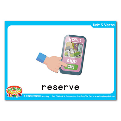 Verbs Flashcards 62 reserve