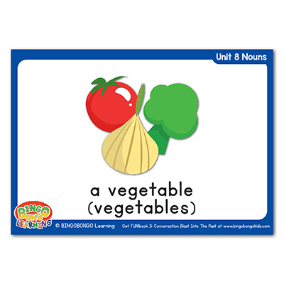 Free Nouns Flashcards 107 vegetable
