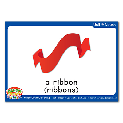 Free Nouns Flashcards 129 ribbon