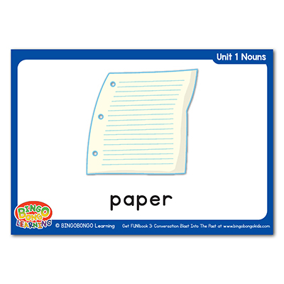 Free Nouns Flashcards 8 paper