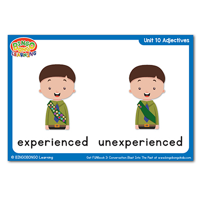free adjectives flashcards 37 experienced inexperienced