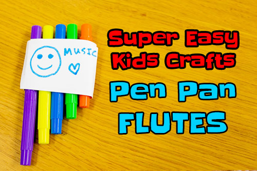 pen pan flutes from markers craft 18