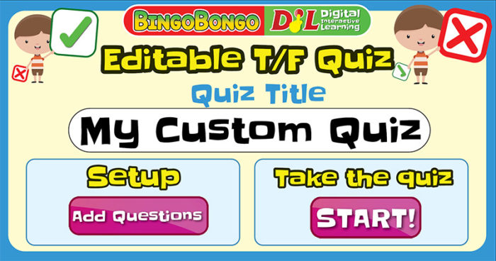 true false pdf quiz maker title screen