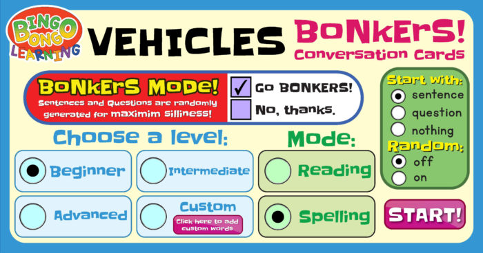 Vehicles BONKERS Product Thumbnail Menu