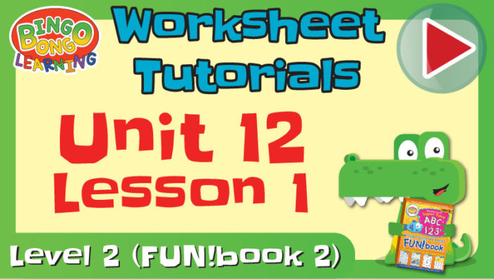 worksheet tutorial video l2 u12 l1