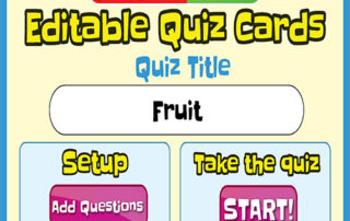 Fruit Editable Interactive PDF Standard Quiz Thumbnail 1