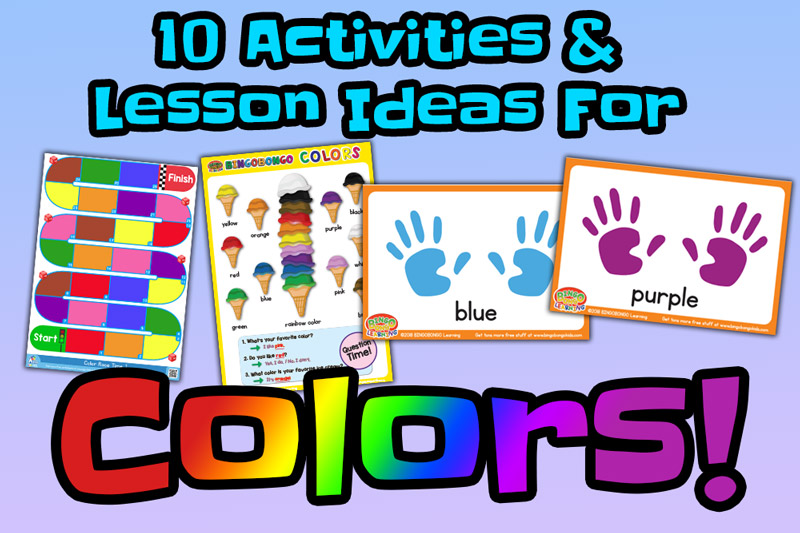 10 colors lesson plan activities