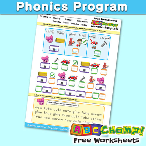 Free Phonics Program ABC Chomp 27
