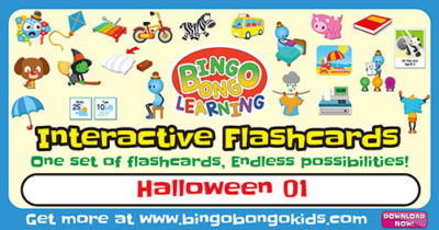 Halloween 01 Editable Interactive Flashcards Thumbnail 1