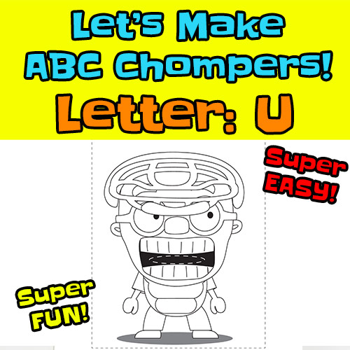 abc chompers thumbs letter U