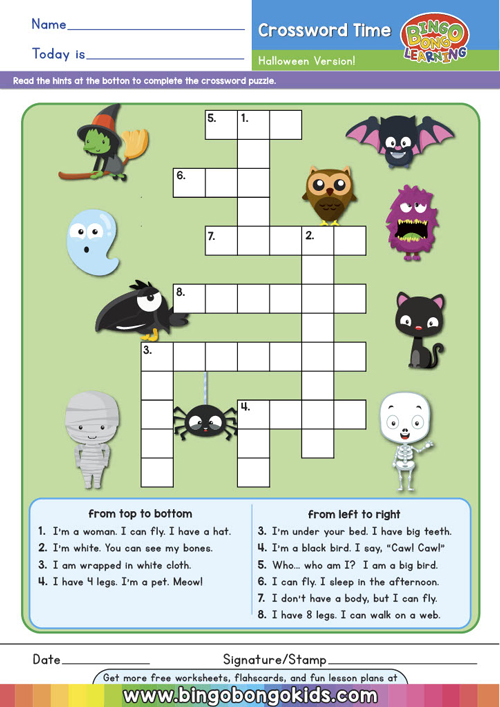 Halloween Crossword