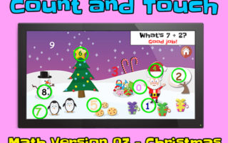 count and touch math 3 christmas addition thumb