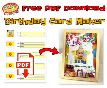 free pdf birthday card maker