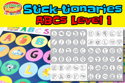 Sticktionaries thumb abc level 1