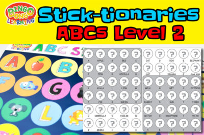 Sticktionaries thumb abc level 2