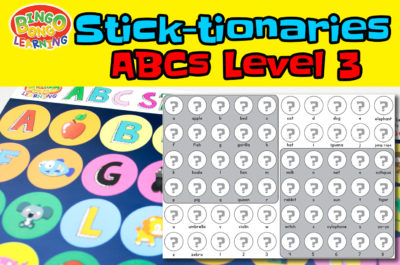 Sticktionaries thumb abc level 3