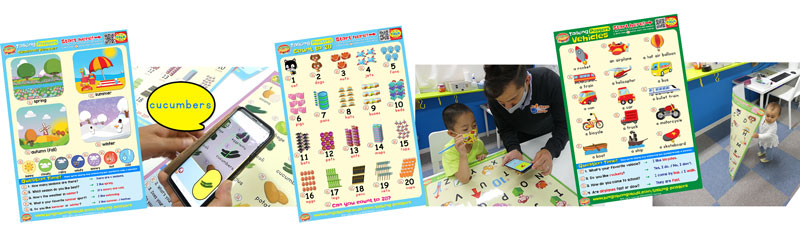 Laminated talking posters ESL