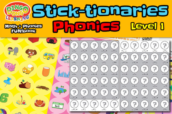 sticktionaries phonics stickers level 1