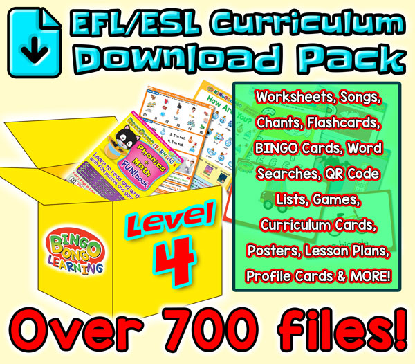 EFL ESL Curriculum Download Pack Level 3