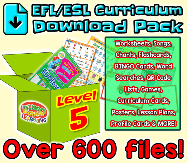 EFL ESL Curriculum Download Pack Level 4