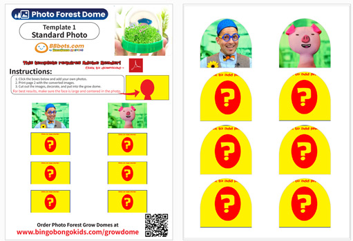 photo template grow dome