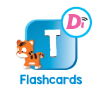 Digital Interactive English Flashcards Letter T